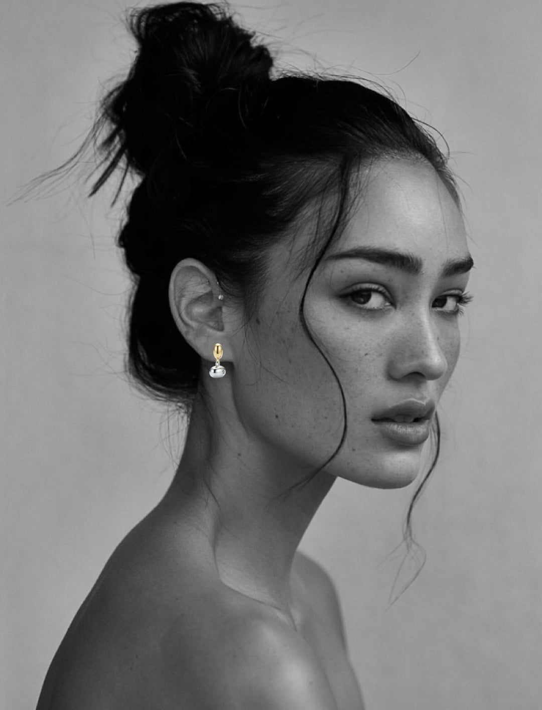 ARETES BEANS BICOLOR