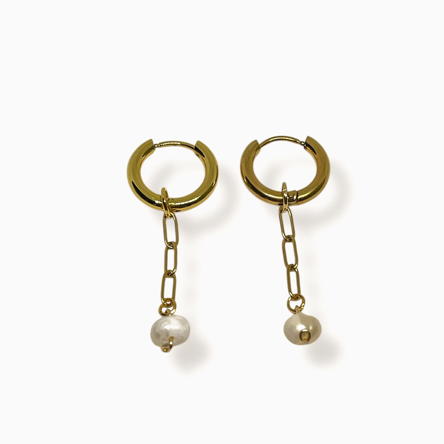 ARETES COLGANTES DE PERLA